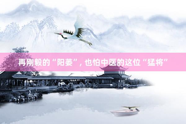 再刚毅的“阳萎”, 也怕中医的这位“猛将”